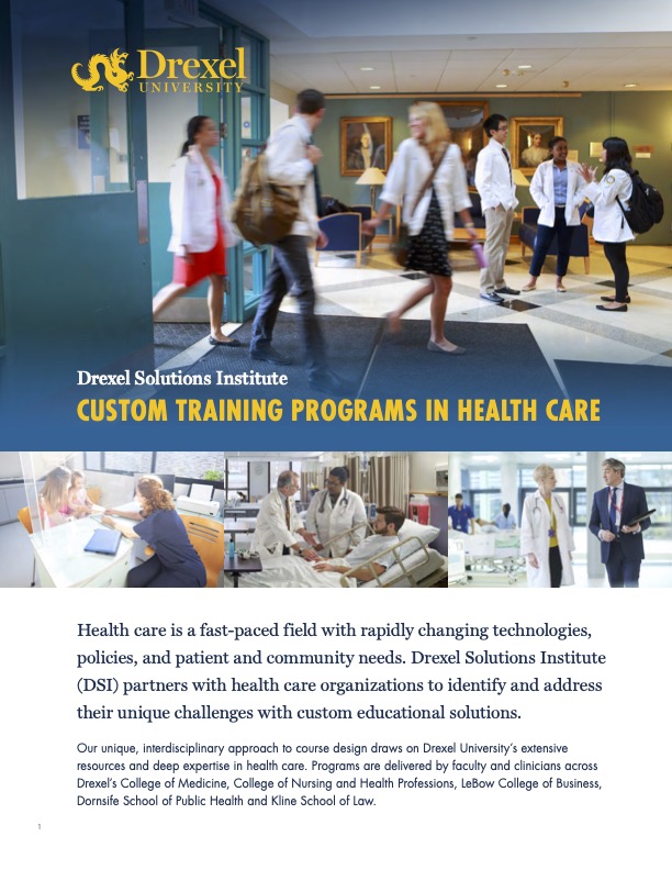 DSI Custom Training Programs and Healthcare Cover